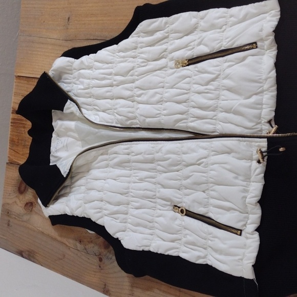 Calvin Klein Performance White Quilted Full Vest w Black Ribbed Trim Size 2x - Picture 10 of 11